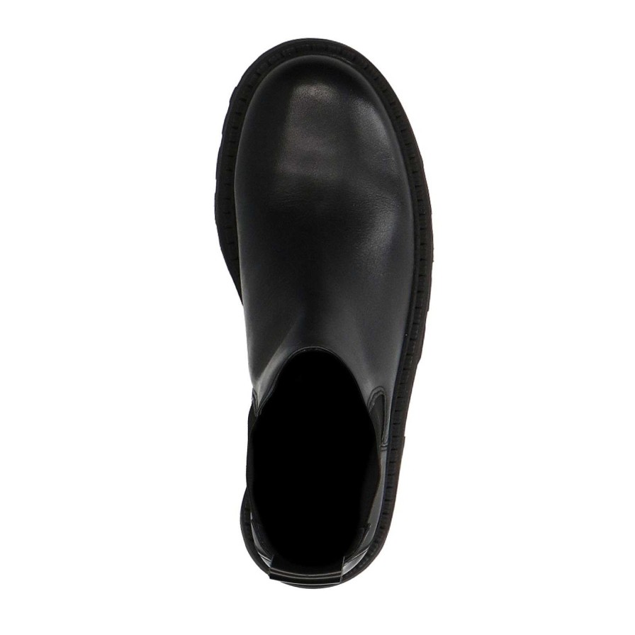 Sacha Platform Chelsea Boots - Black