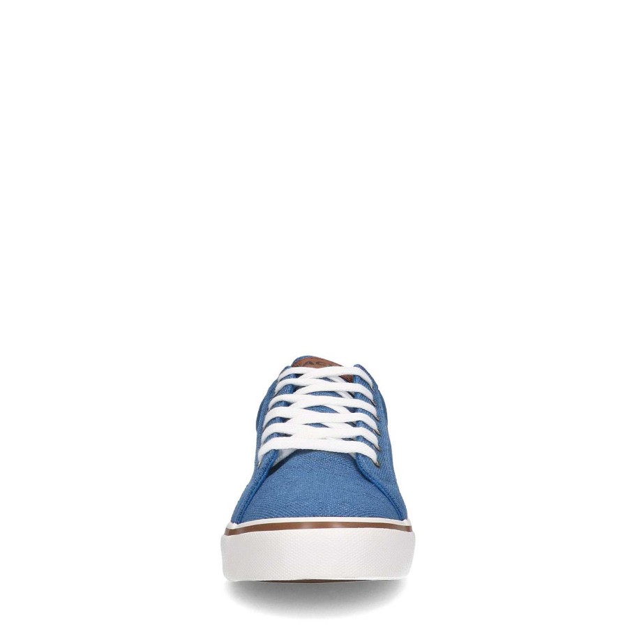 Sacha Lace-Up Canvas Shoes - Blue