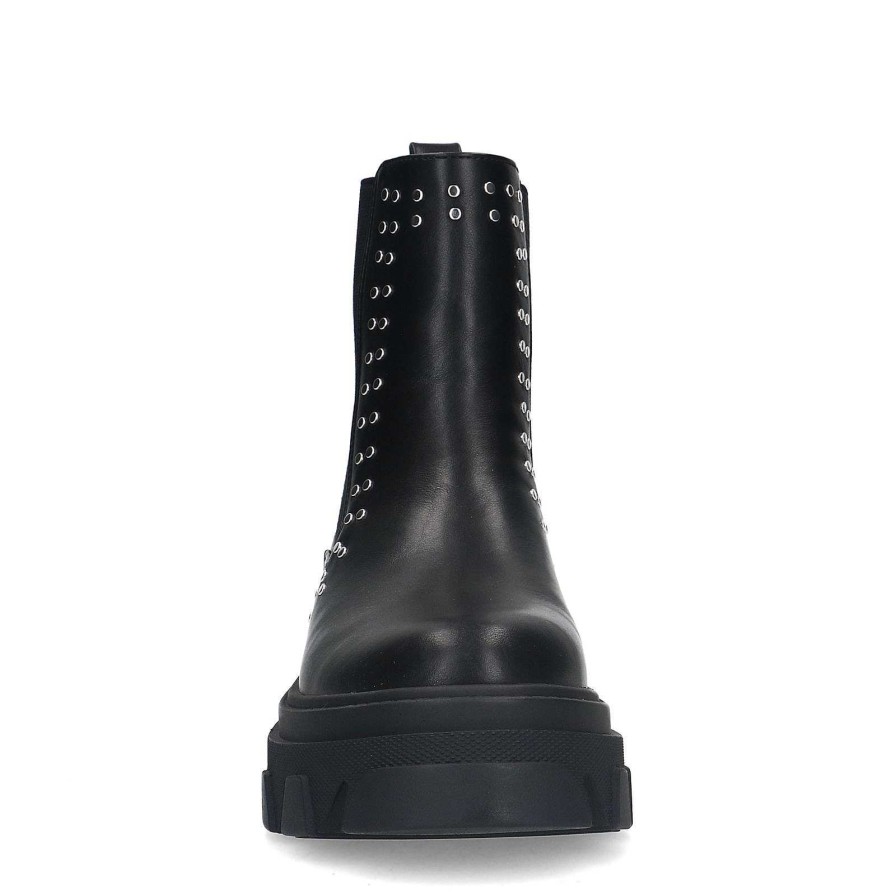 Sacha Chelsea Boots With Studs - Black