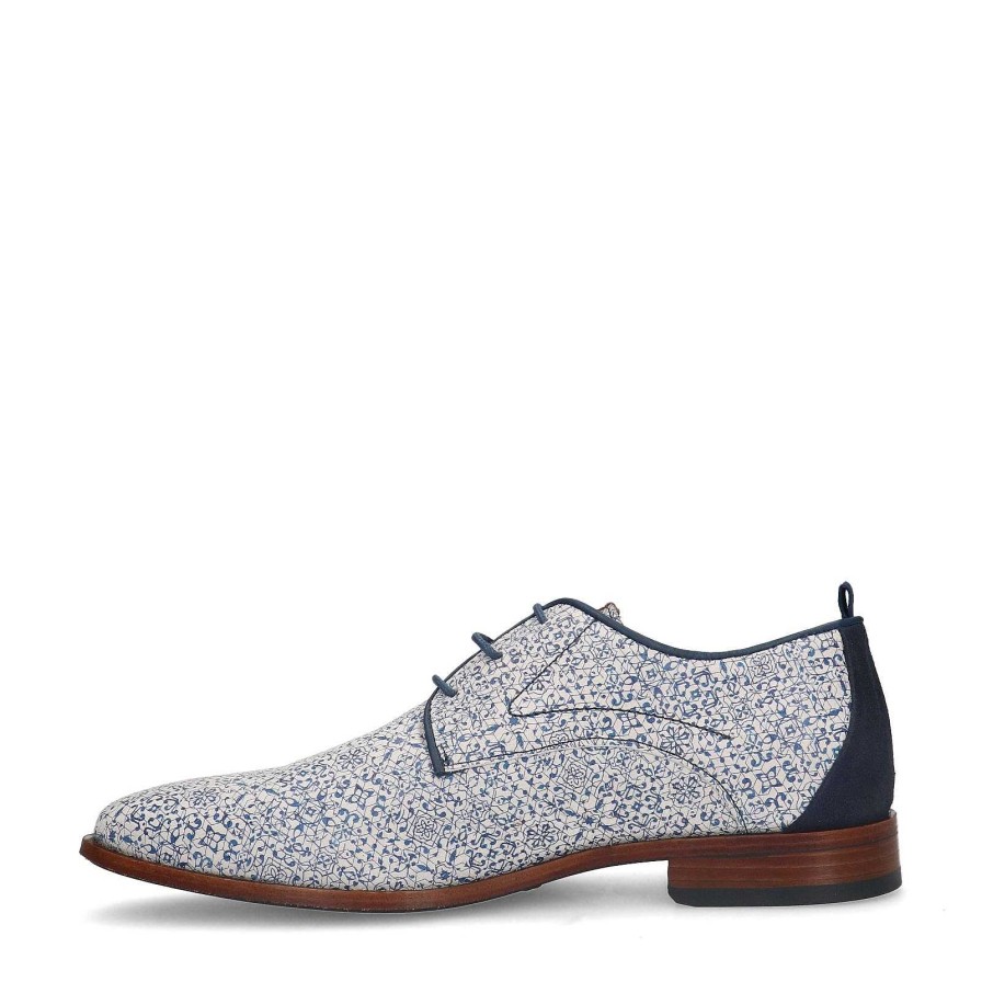 Sacha Rehab Greg Tyle Delft Lace-Up Shoes - Blue