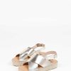 Sacha Leather Platform Sandals - Gold