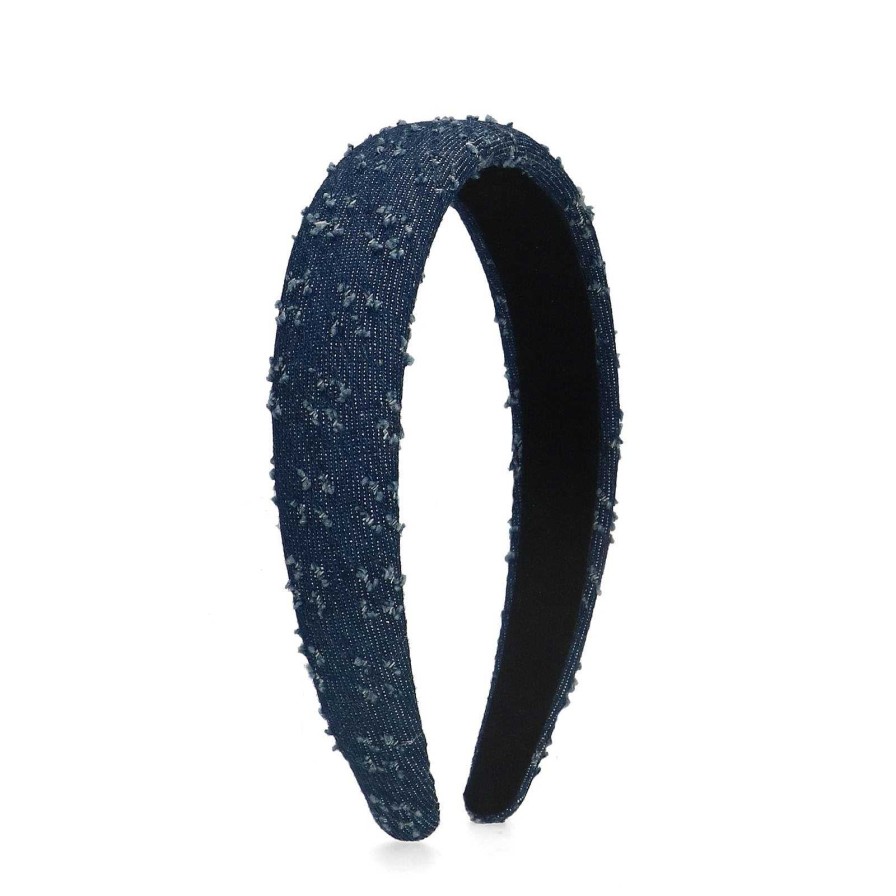 Sacha Denim Headband - Dark Blue