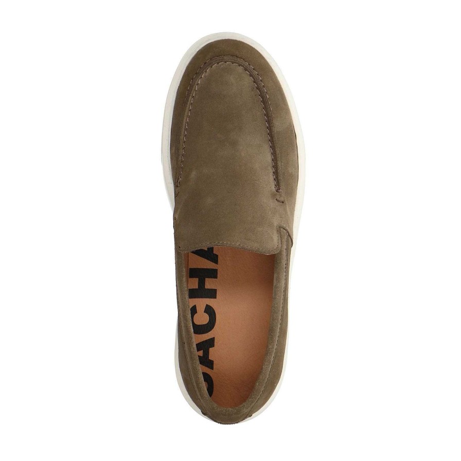 Sacha Suede Loafers - Khaki