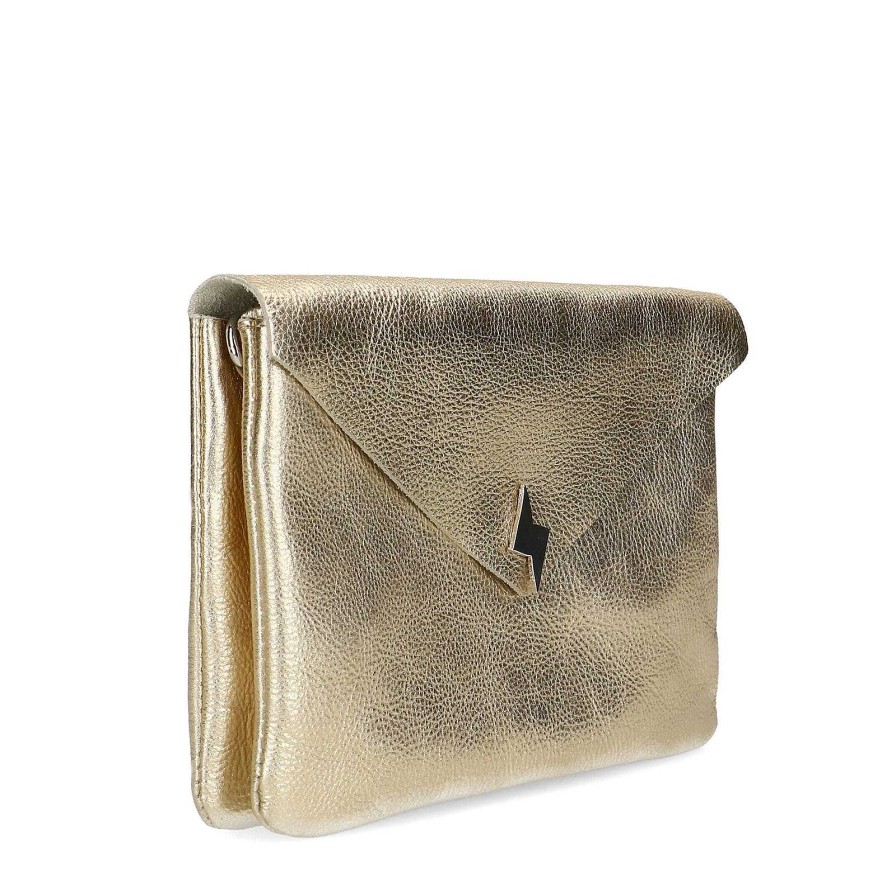 Sacha Leather Crossbody Bag - Gold