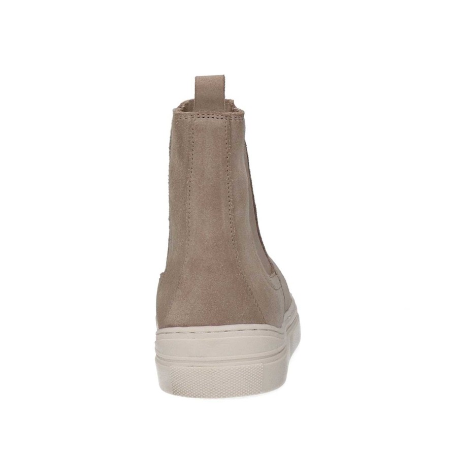 Sacha Suede Chelsea Boots - Beige