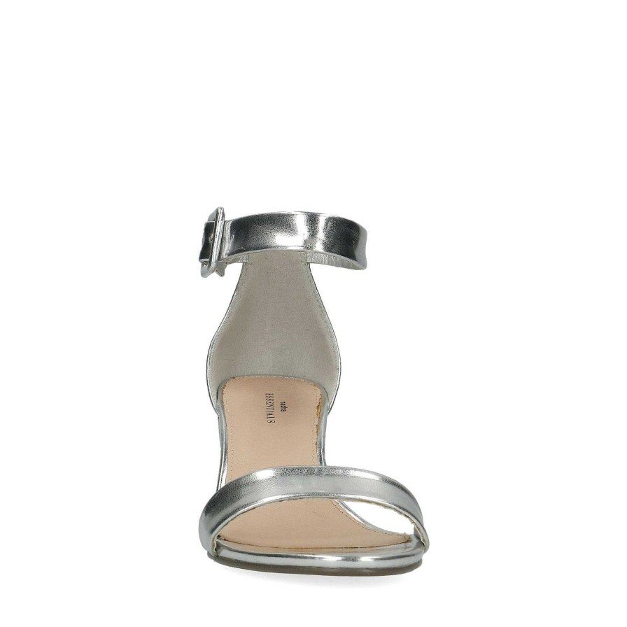 Sacha Heeled Sandals - Silver