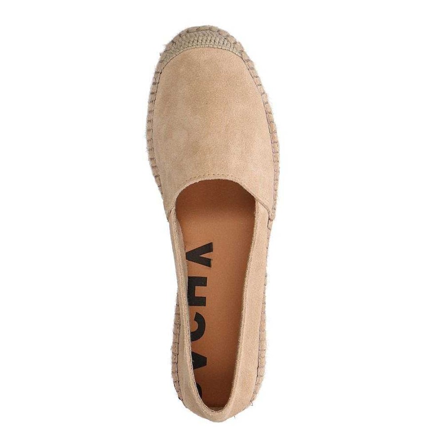 Sacha Suede Espadrilles - Beige