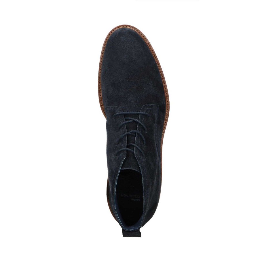 Sacha Suede Desert Boots - Dark Blue