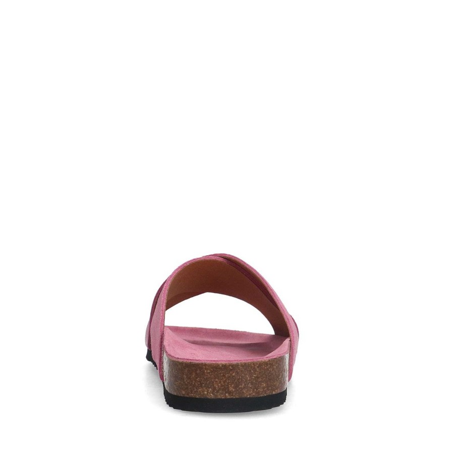 Sacha Suede Slides - Pink