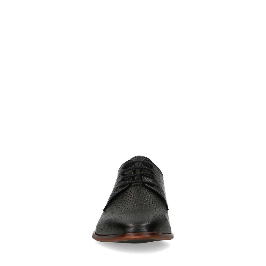 Sacha Lace-Up Leather Shoes - Black