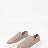 Sacha Suede Loafers With Sole - Beige