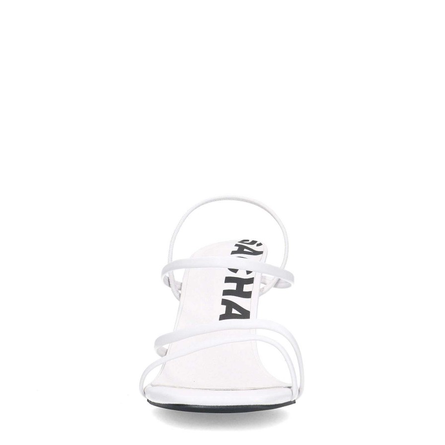 Sacha Heeled Sandals - White