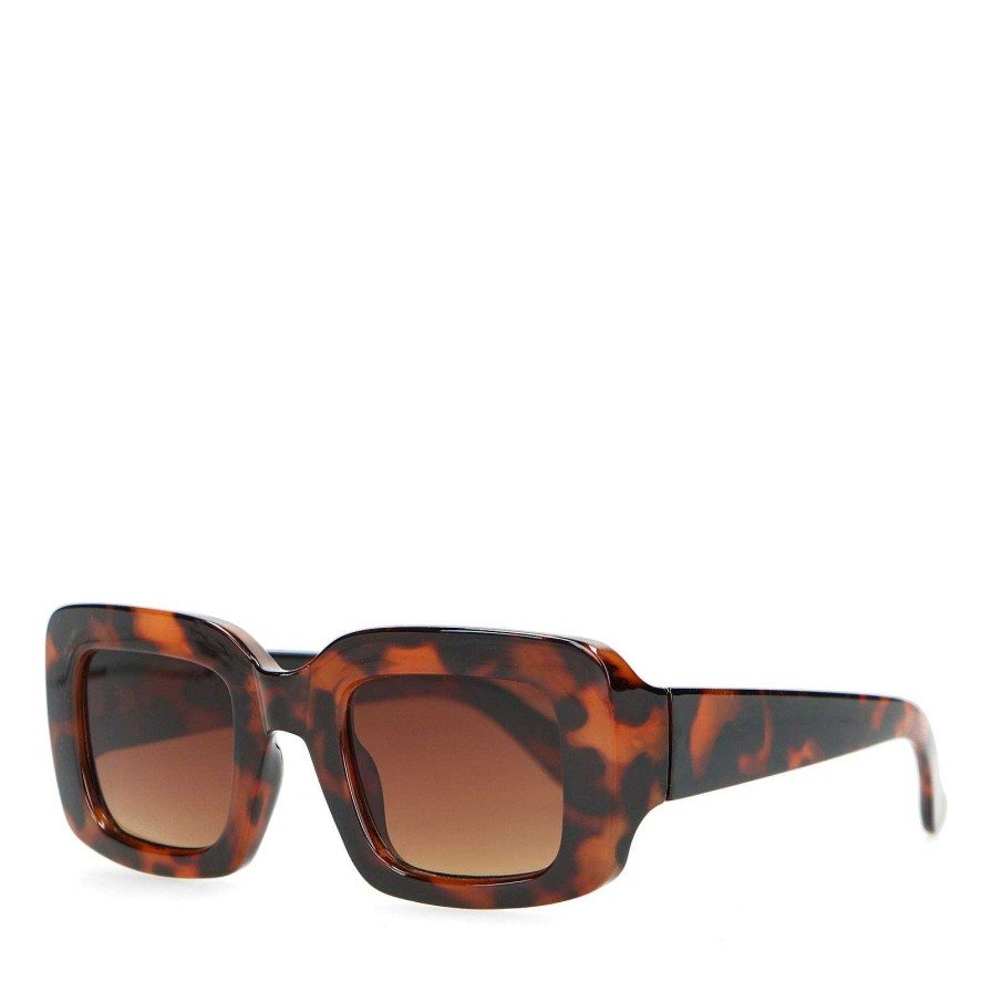 Sacha Rectangular Sunglasses - Brown