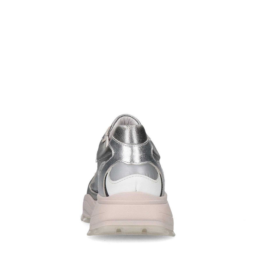 Sacha Metallic Sneakers - Silver