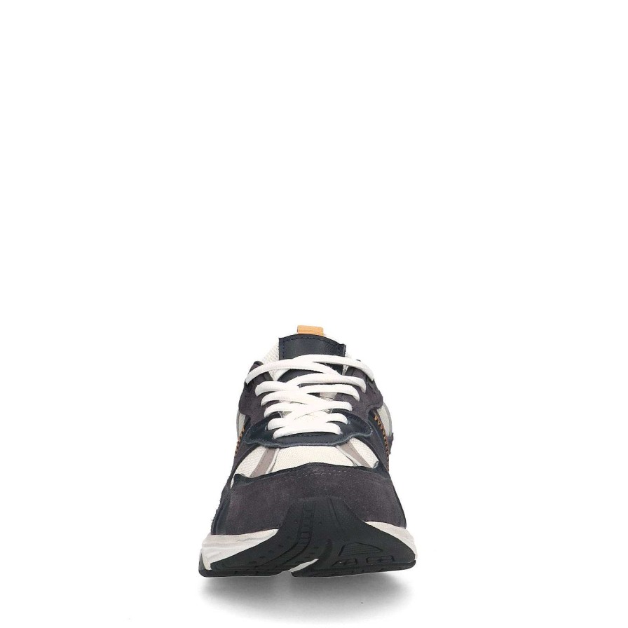 Sacha Suede Sneakers With Details - Dark Blue