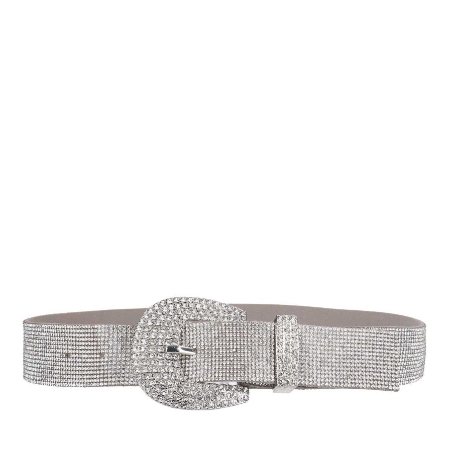 Sacha Rhinestone Belt - Silver