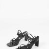 Sacha Heeled Sandals With Straps - Black