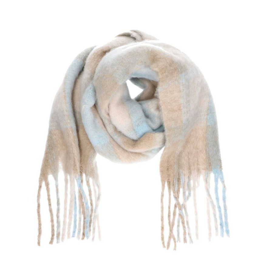 Sacha Fringed Scarf - Beige