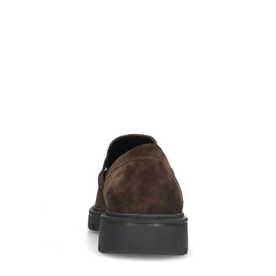 Sacha Suede Loafers - Brown