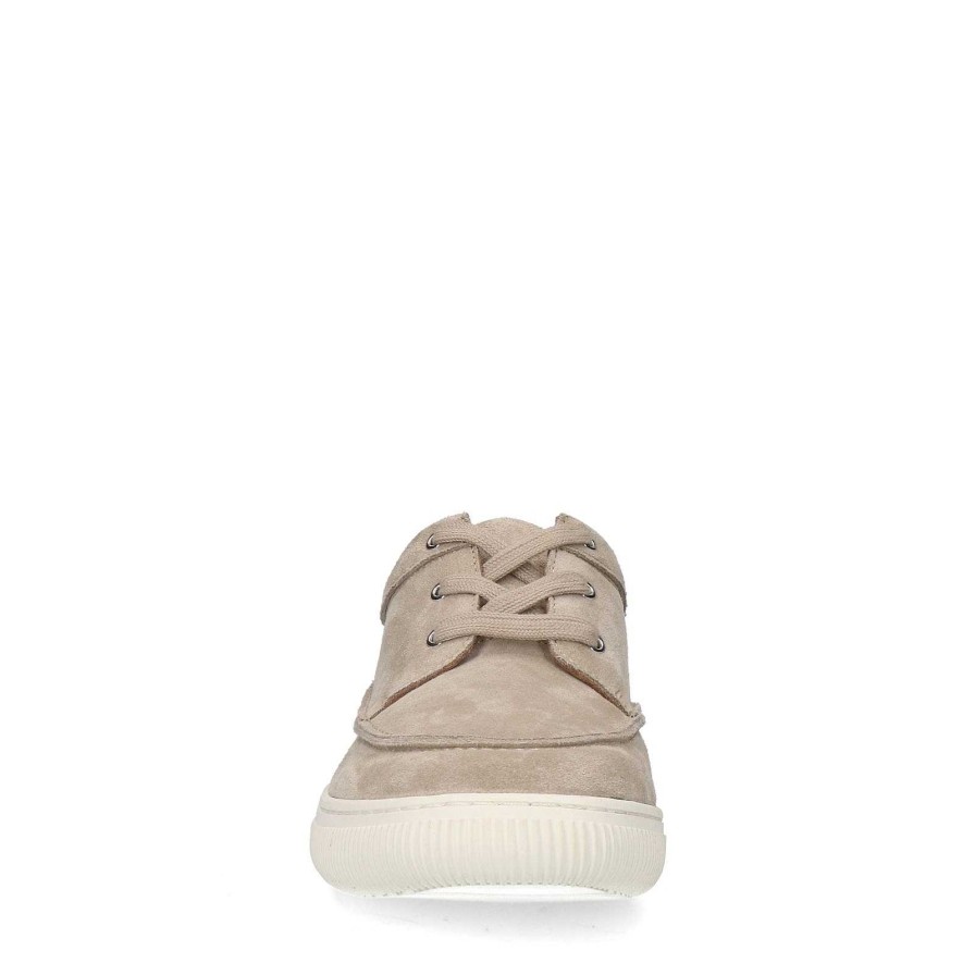 Sacha Suede Lace-Up Shoes - Beige