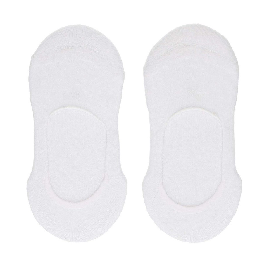 Sacha Invisible Socks 2 Pairs - White