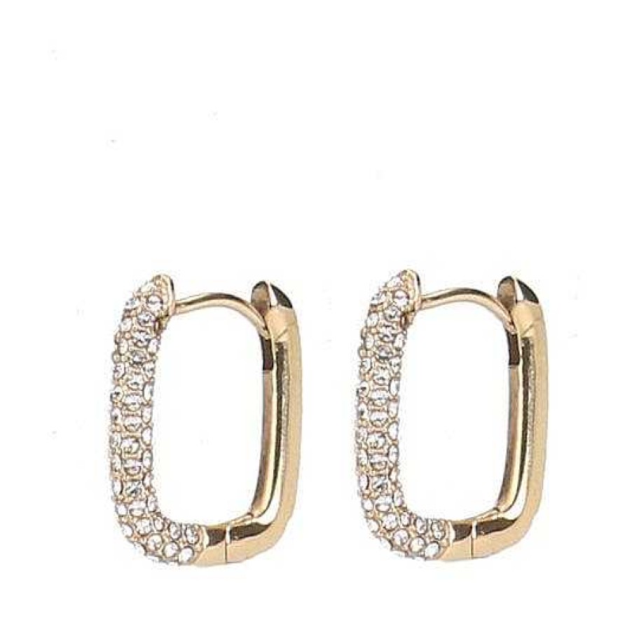 Sacha Rhinestone Earrings - Gold