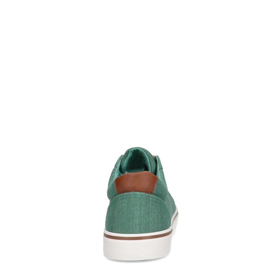 Sacha Lace-Up Canvas Shoes - Green