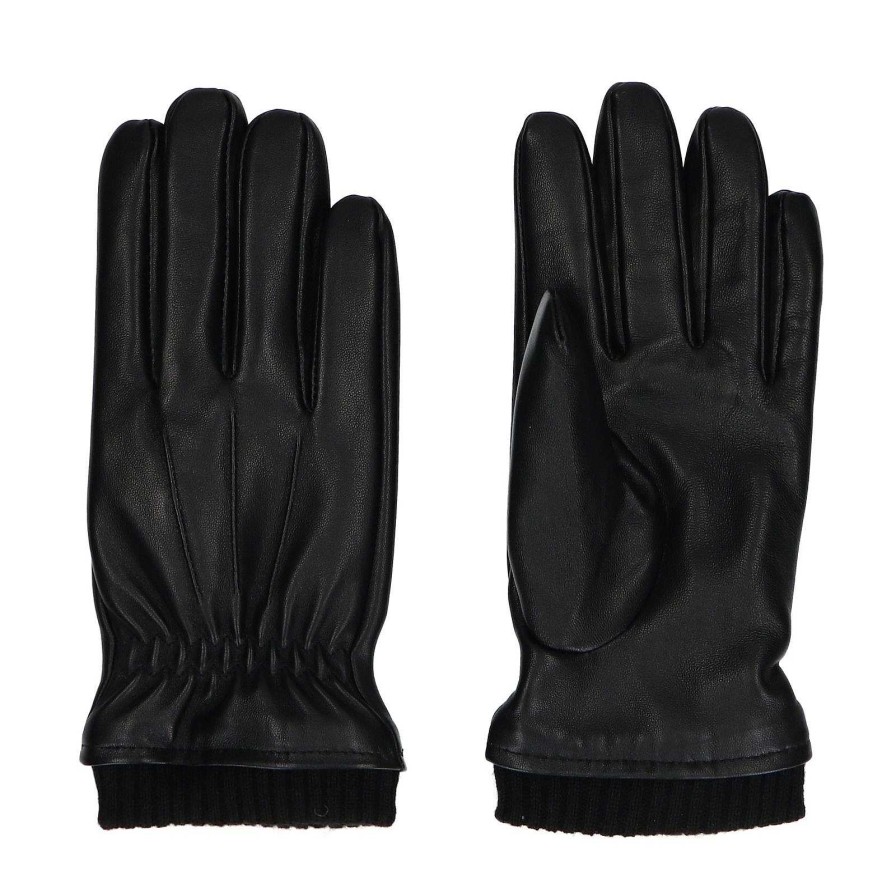 Sacha Leather Gloves - Black