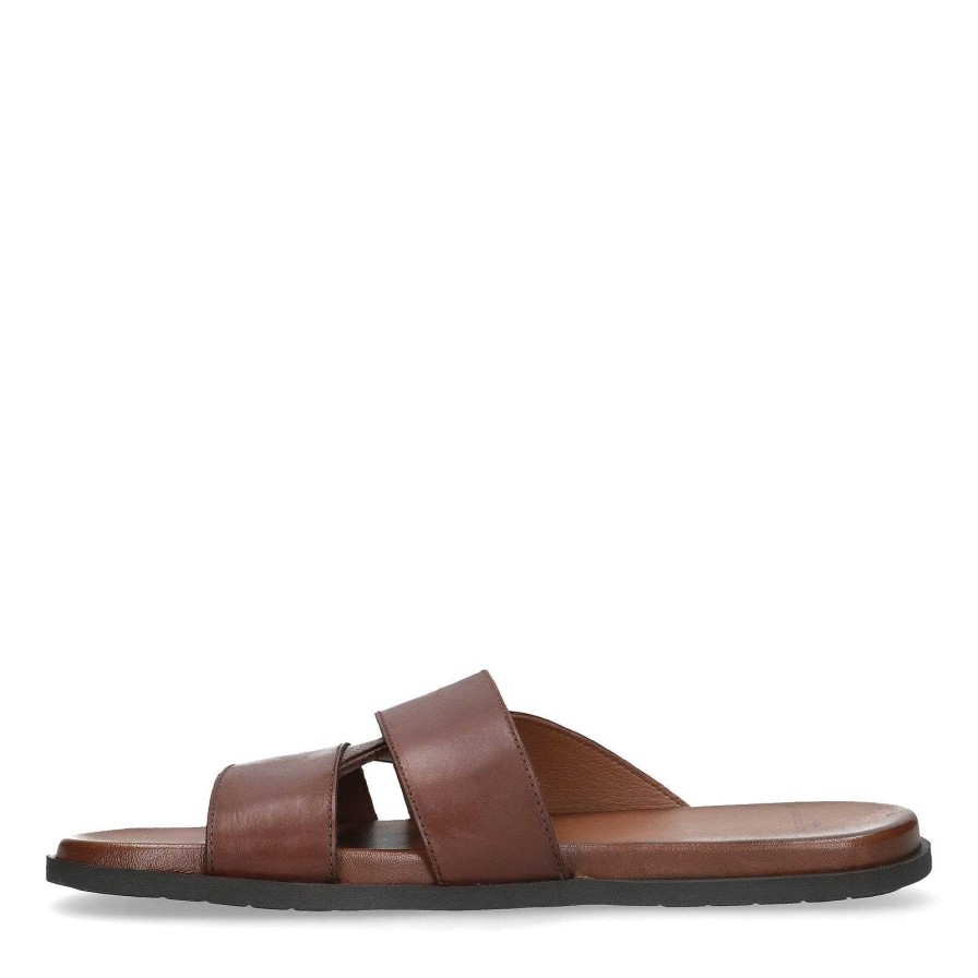 Sacha Leather Sandals - Brown