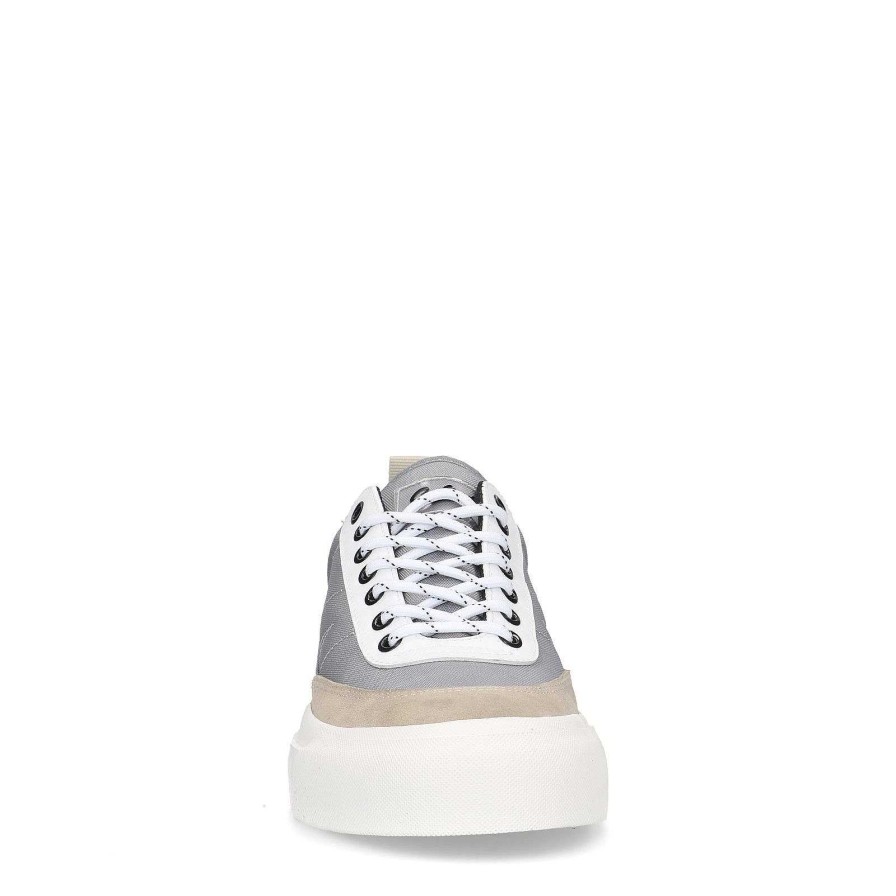 Sacha Goliath Sneakers In Nylon And Suede - Gray