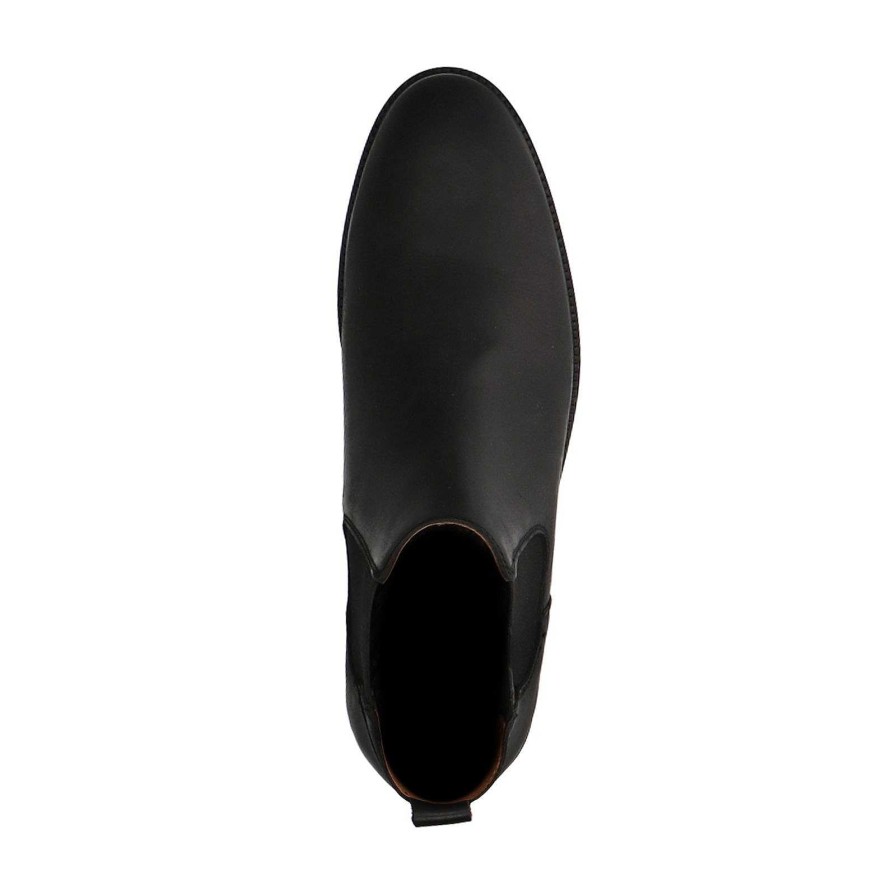 Sacha Leather Chelsea Boots - Black