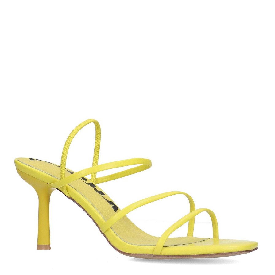 Sacha Heeled Sandals - Lime Green