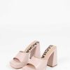 Sacha Wedge Heel Mules - Pink