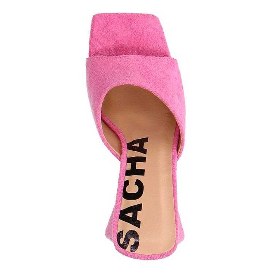 Sacha Heeled Mules - Pink