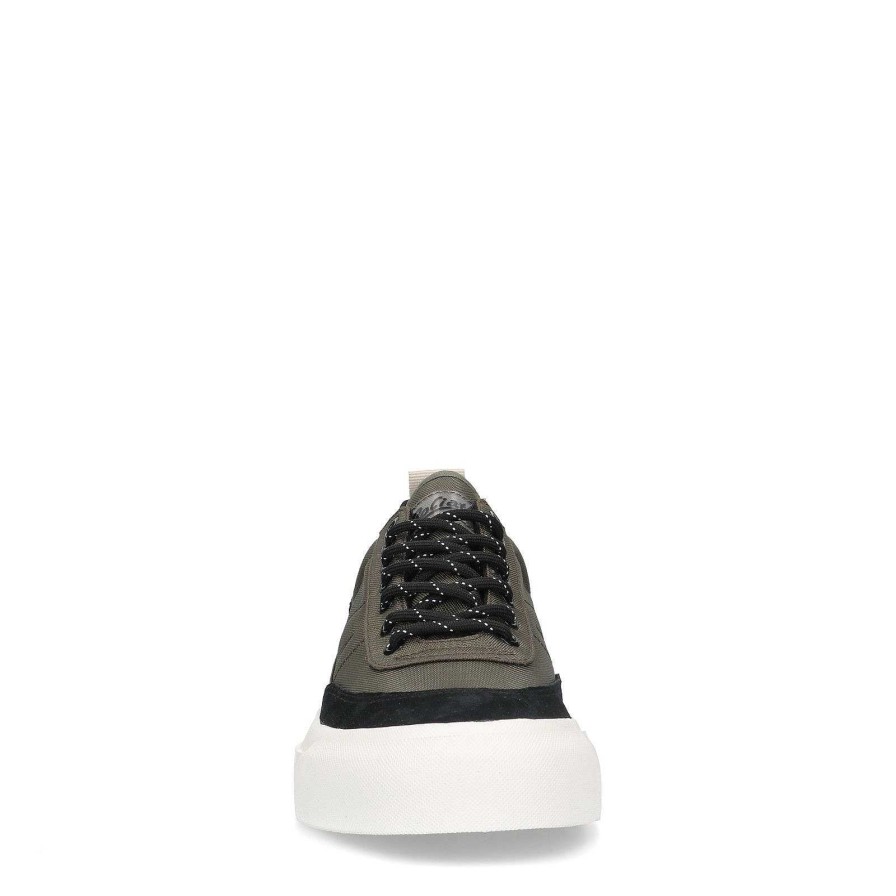 Sacha Goliath Nylon And Suede Sneakers - Dark Green