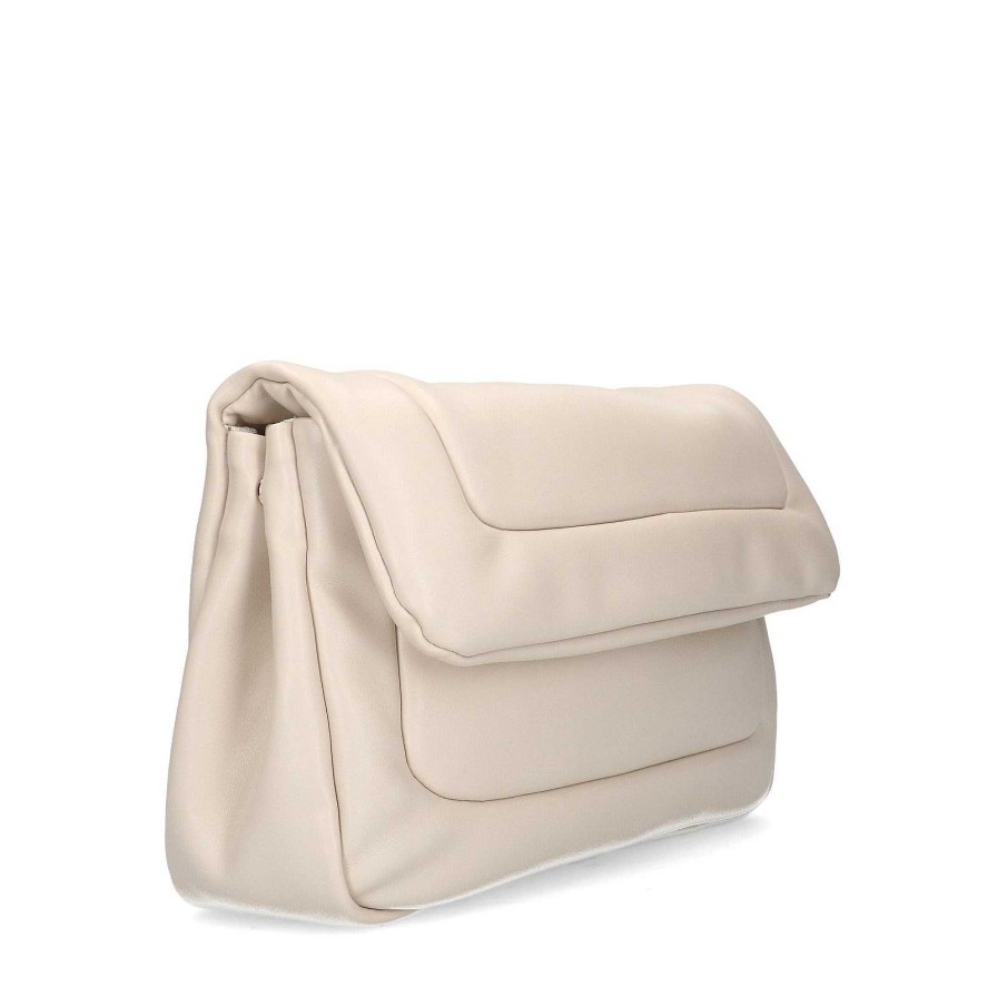 Sacha Matelasse Shoulder Bag - Beige