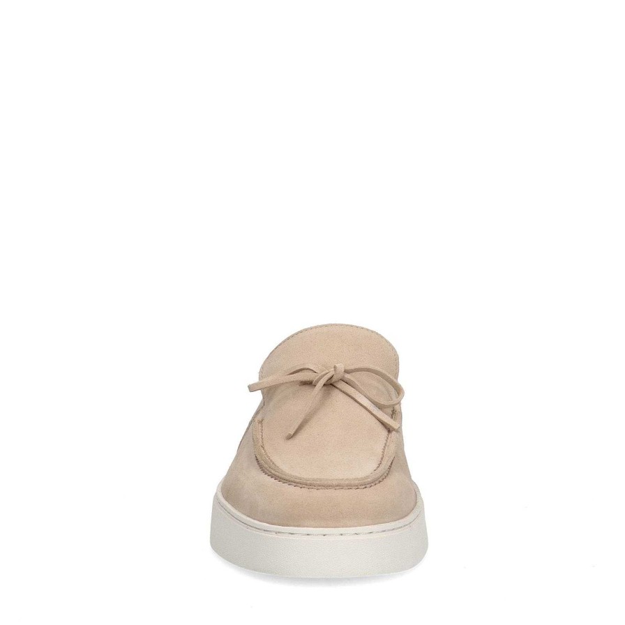 Sacha Suede Loafers - Beige