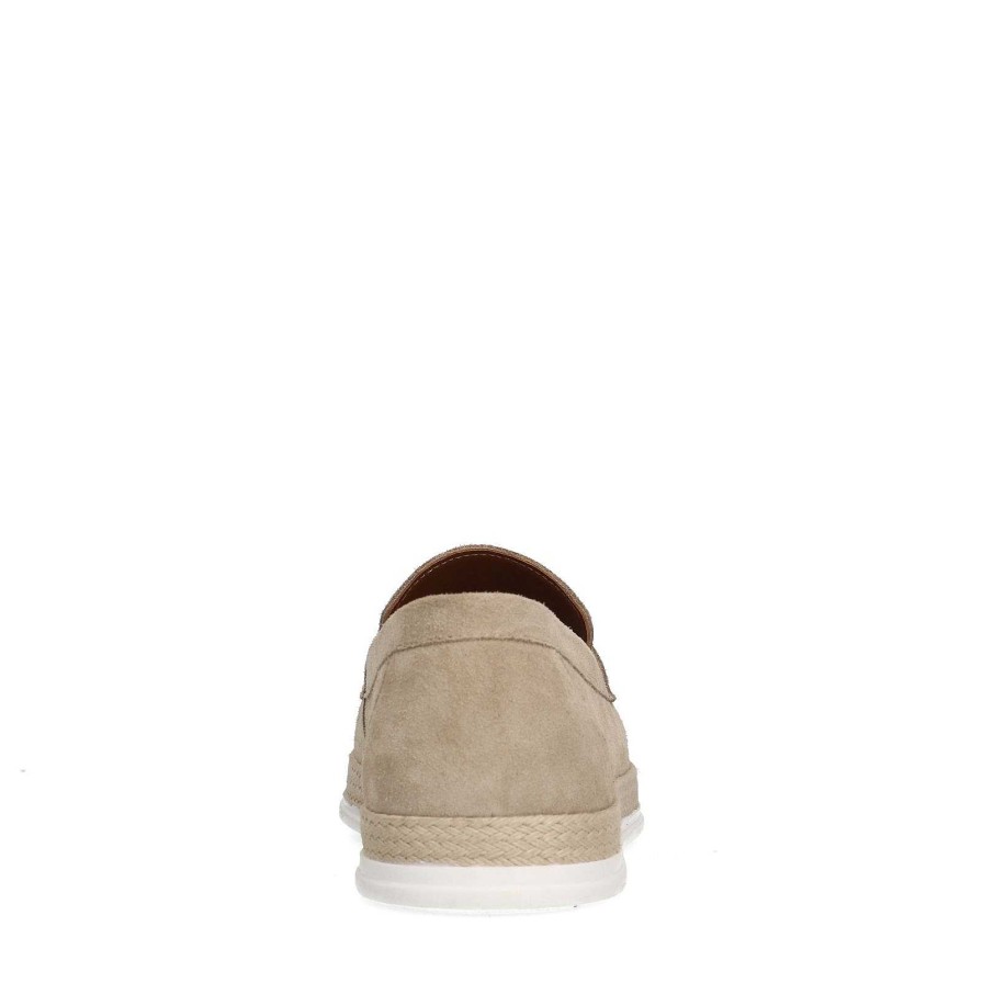 Sacha Suede Loafers - Beige