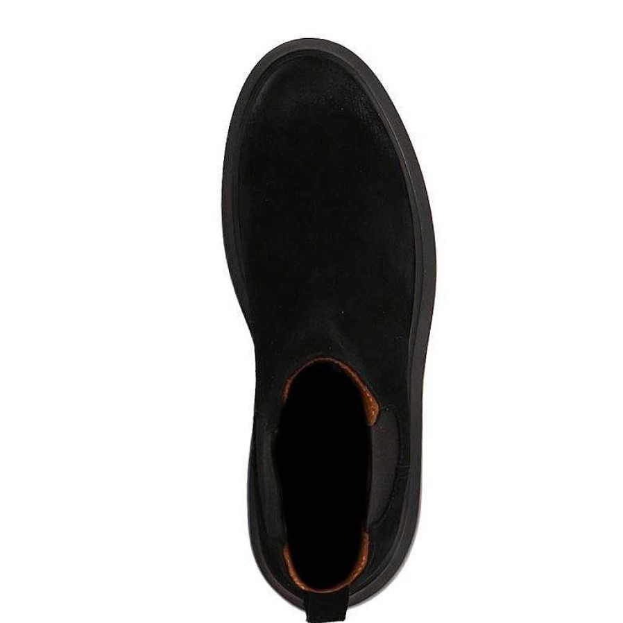 Sacha Suede Chelsea Boots - Black