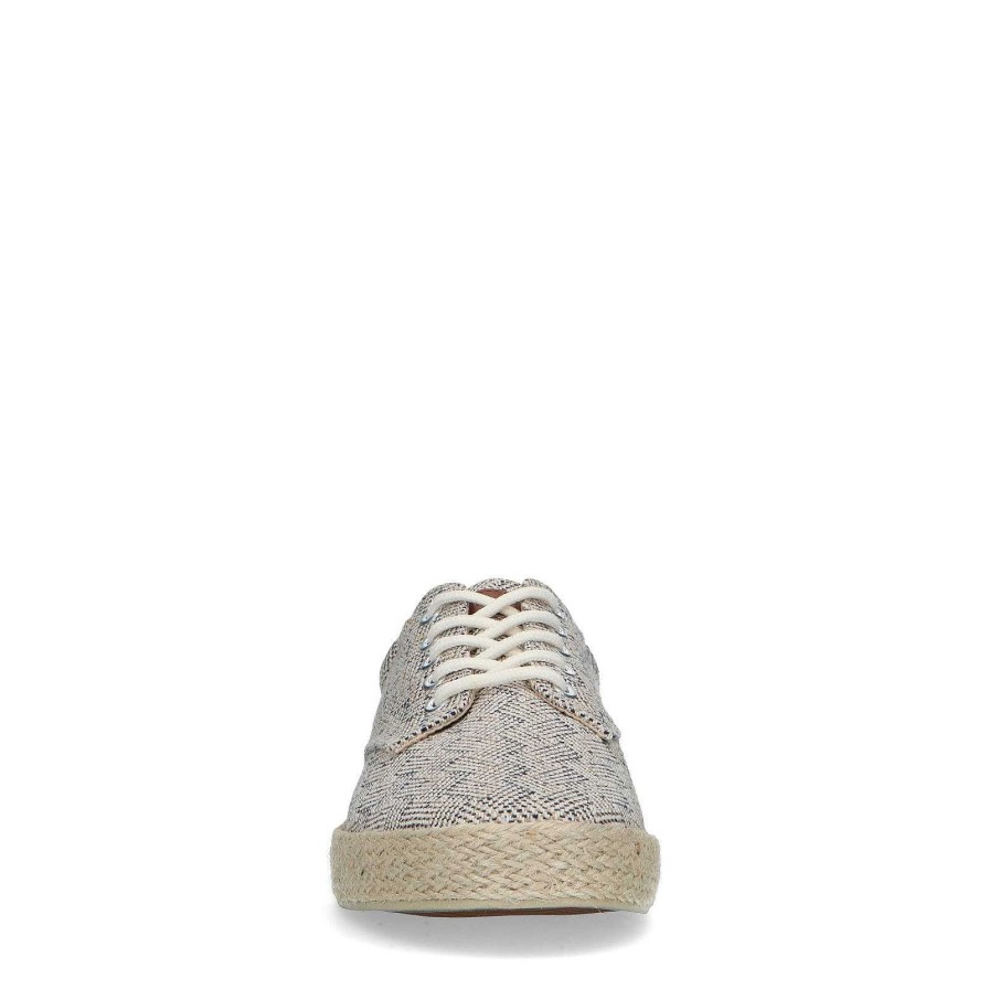 Sacha Canvas Sneakers With Print - Beige