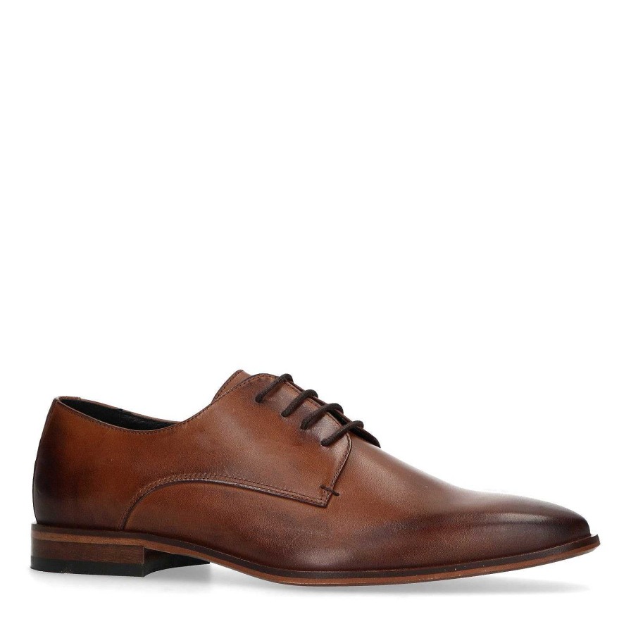 Sacha Lace-Up Leather Shoes - Brown