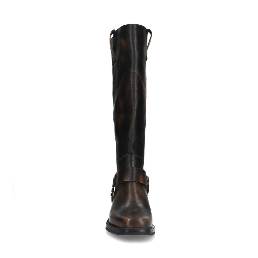 Sacha High Biker Boots - Delave Brown