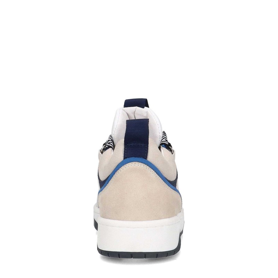 Sacha Suede Sneakers With Large Laces - Blue