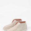 Sacha Beige High Suede Loafers