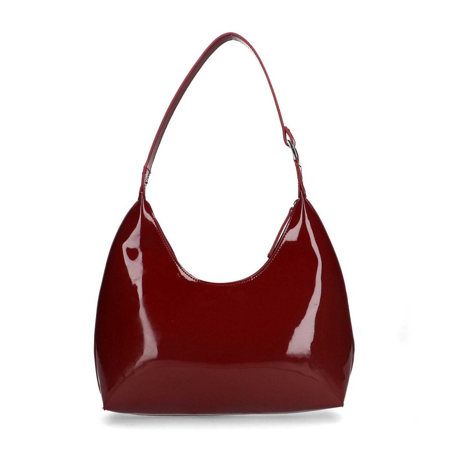 Sacha Varnish Handbag - Burgundy