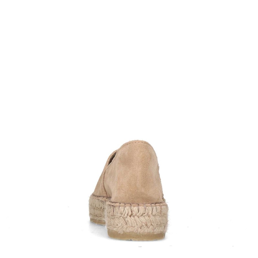 Sacha Suede Espadrilles - Beige