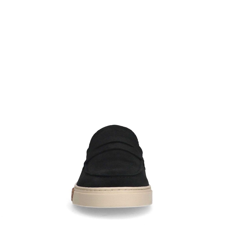 Sacha Suede Loafers - Black