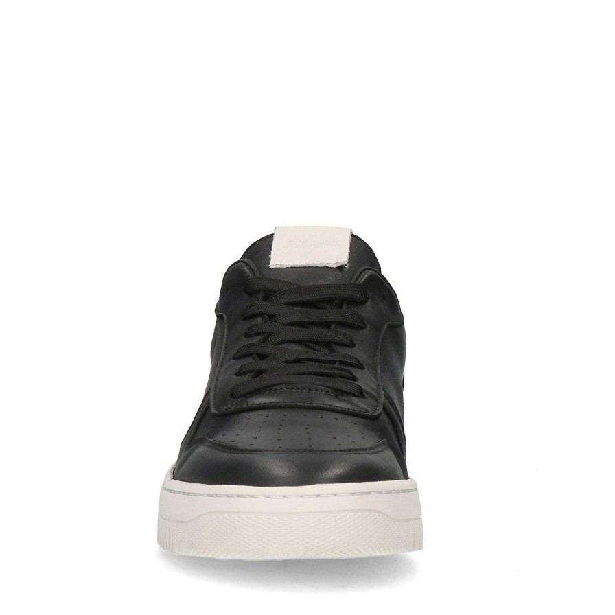 Sacha Leather Sneakers With Details - Black