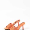 Sacha Mules With Rhinestones - Orange