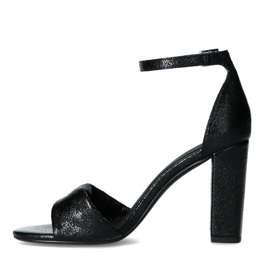 Sacha Synthetic High Heel Sandals - Black